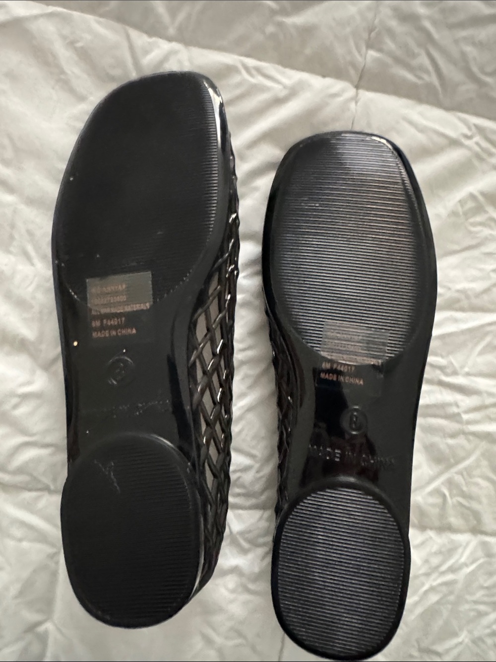 INC International Concepts Black Braided Jelly Flats - Picture 4 of 5